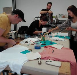 Textile art to raise enviromental awareness through co-creation at Makerspace