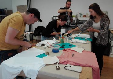 Textile art to raise enviromental awareness through co-creation at Makerspace